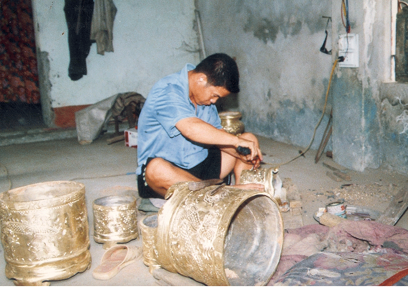   Copper casting trade village